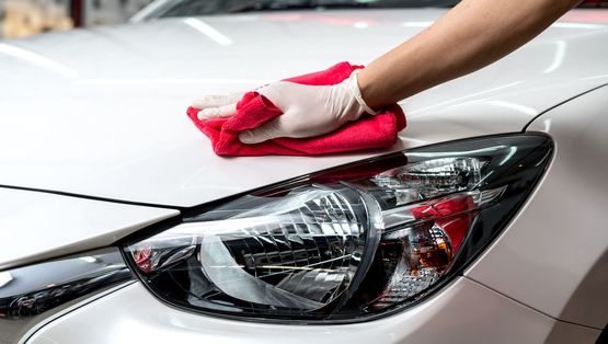 a car being serviced
